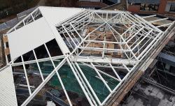 Dachkonstruktion Uni-Schwimmbad